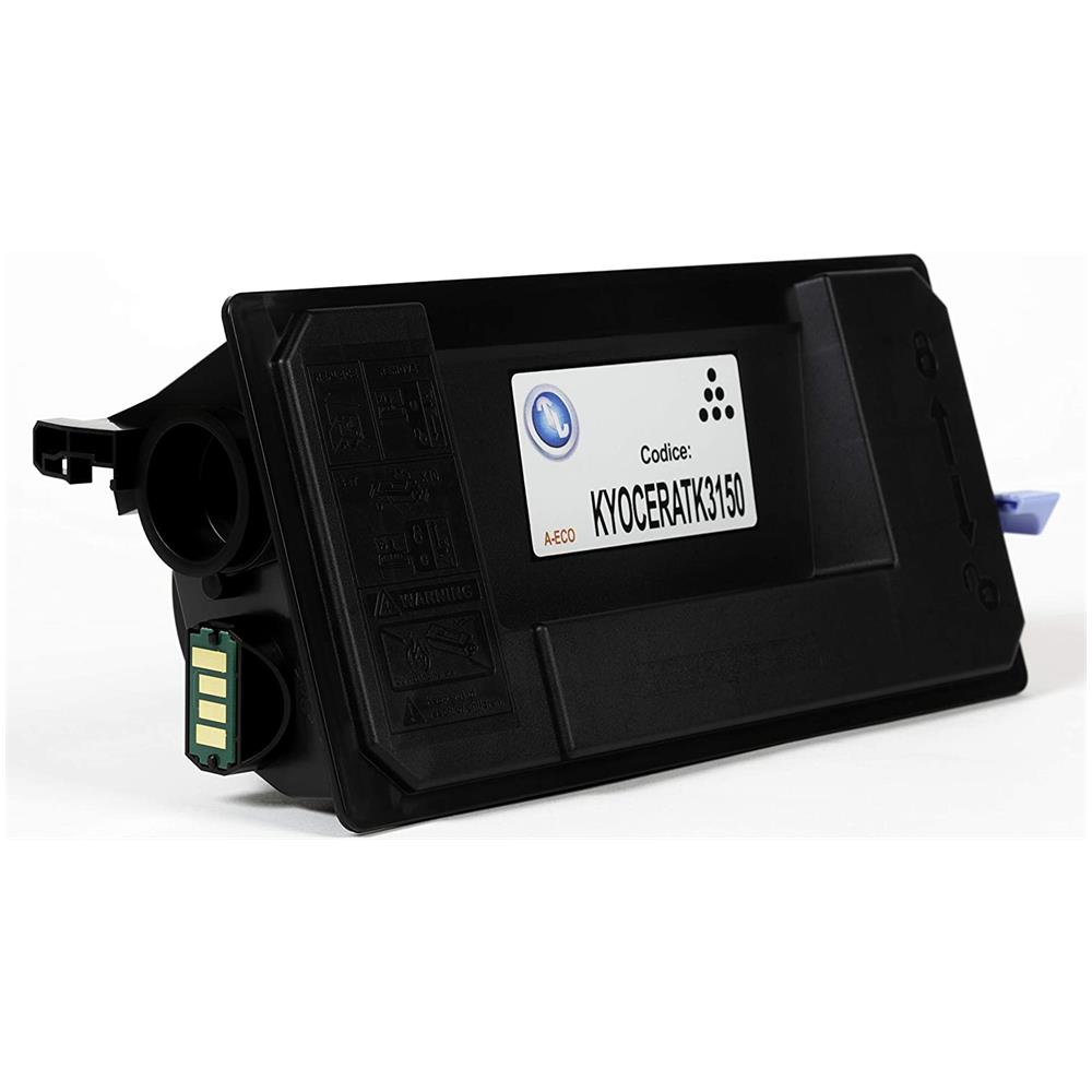 TONER COMPATIBILE - Kyocera Tk-3150 Eco Nero 1t02nx0nl0 Per Ecosys M3040idn, Ecosys M3540idn Fornito Di Intelligent Chip Capacità 14500 Copie Made In Italy - Foto 2