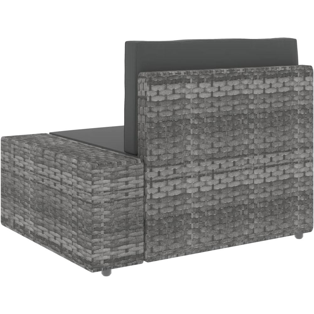 Set Divani Da Giardino 4 Pz In Polyrattan Grigio - Foto 8