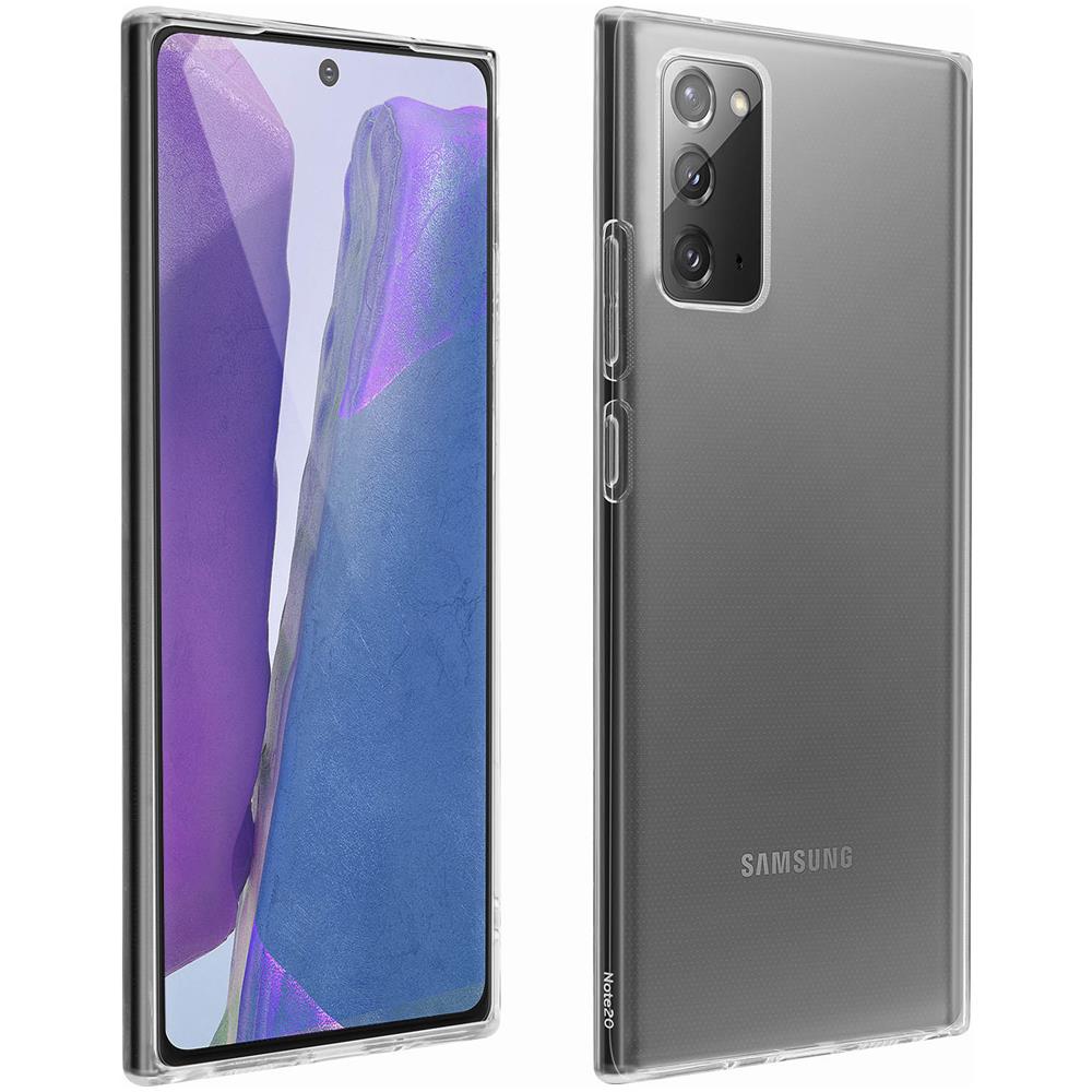 Cover Samsung Galaxy Note 20 Silicone + Vetro Temperato Bordi Neri - Foto 1