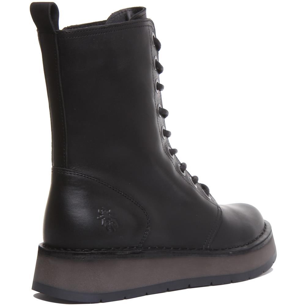 Rami043 Piattaperma Sole Lace Up Stivaletti Per Le Donne In Nero - Foto 3