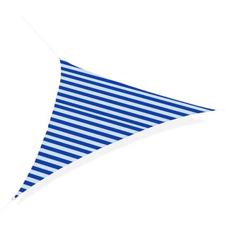 Tenda Paravento Triangolare Per Esterni 4x4x4 M - Protezione Solare HDPE Bianca, Permeabile All'Acqua E Antimuffa Per Giardino E Piscina