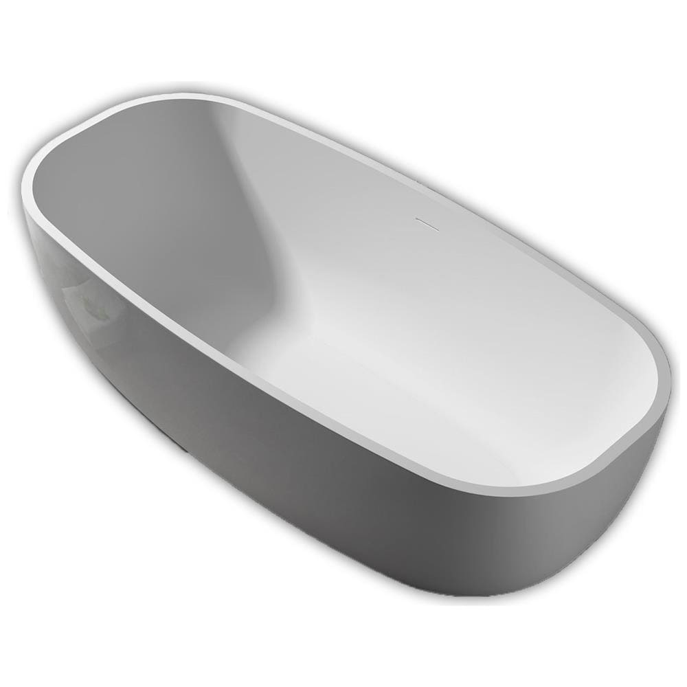 Vasca Da Bagno Free Standing Greta Artificial Stone Bianco Opaco Matt - Foto 1