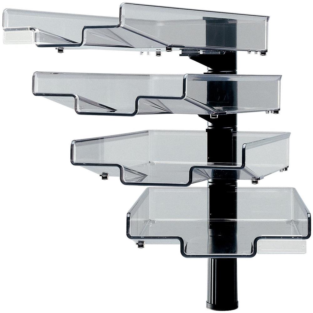 41-5034.004 scaffale Scaffale angolare Supporto sospeso Nero, Trasparente - Foto 1