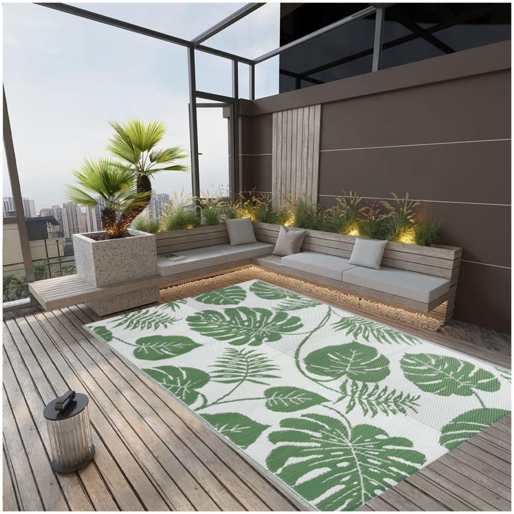 Tappeto Da Esterno Verde 190x290 Cm In Pp - Foto 1