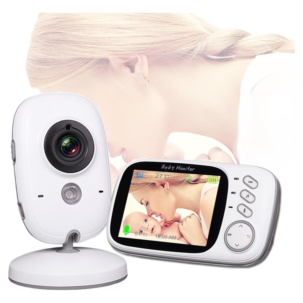 Baby Monitor Wireless Hd Vision Night Vision A Due Vie Tante Telecamera Per Bambini Temperatura Per Bambini Monitor Video Monitora - Foto 1