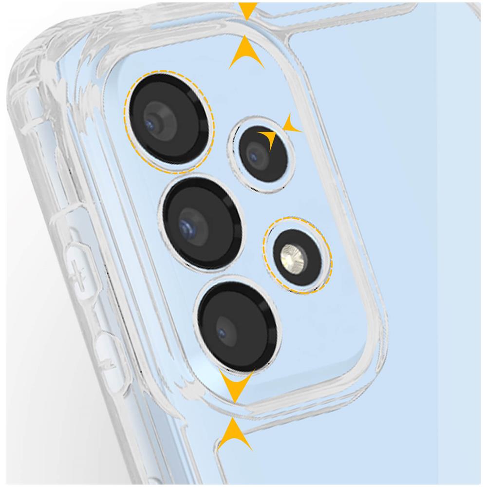 Cover Anti-shock Galaxy A33 5g Retro Rigido Angoli Bumper Trasparente - Foto 2