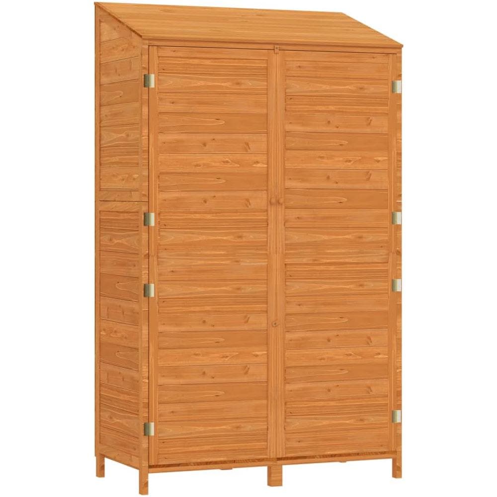 Capanno Da Giardino Marrone 102x52x174,5cm Legno Massello Abete - Foto 2