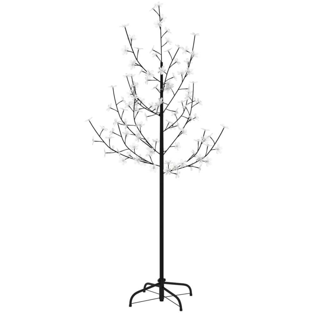 Albero di Ciliegio con 84 LED Bianco Caldo 120 cm - Foto 1