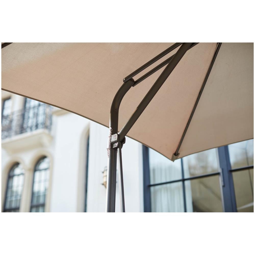 Alcudia Ombrellone Decentrato Rotondo Grigio Ø 3m - Foto 2