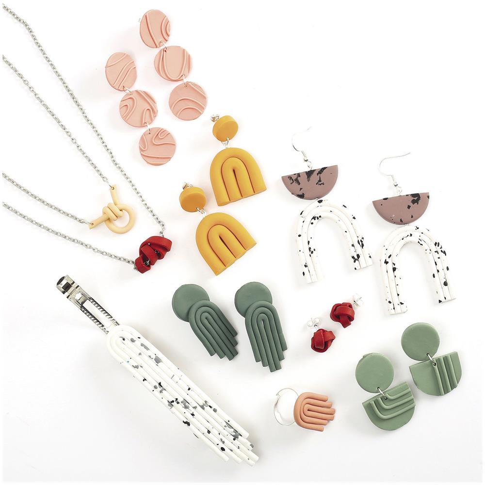 Gioielli Line Art In Argilla Polimerica - Scatola Fai Da Te - Foto 1