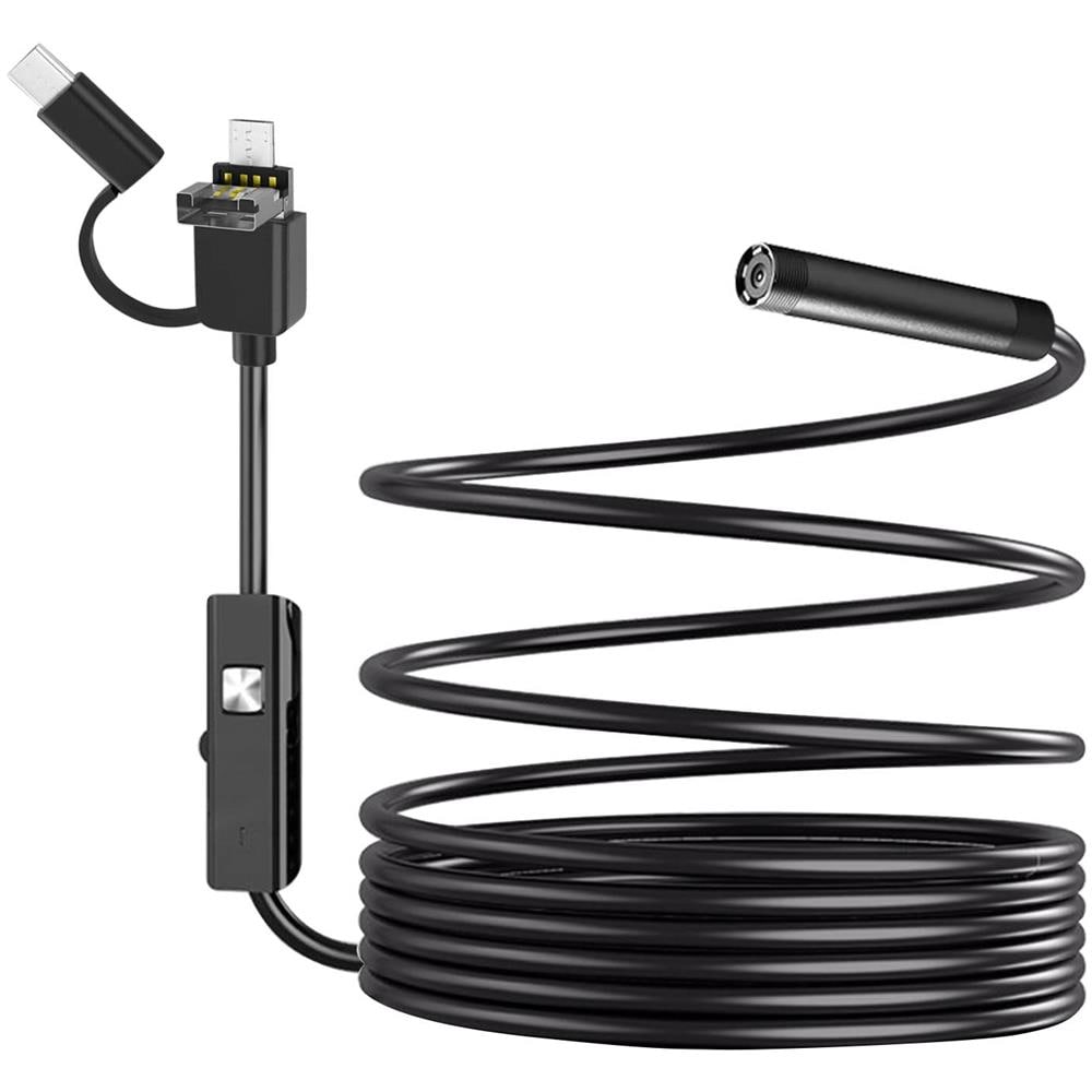 Endoscopio Impermeabile Ip67 Multi-porta Usb Usb-c Micro-usb Lunghezza 2 Metri - Foto 1