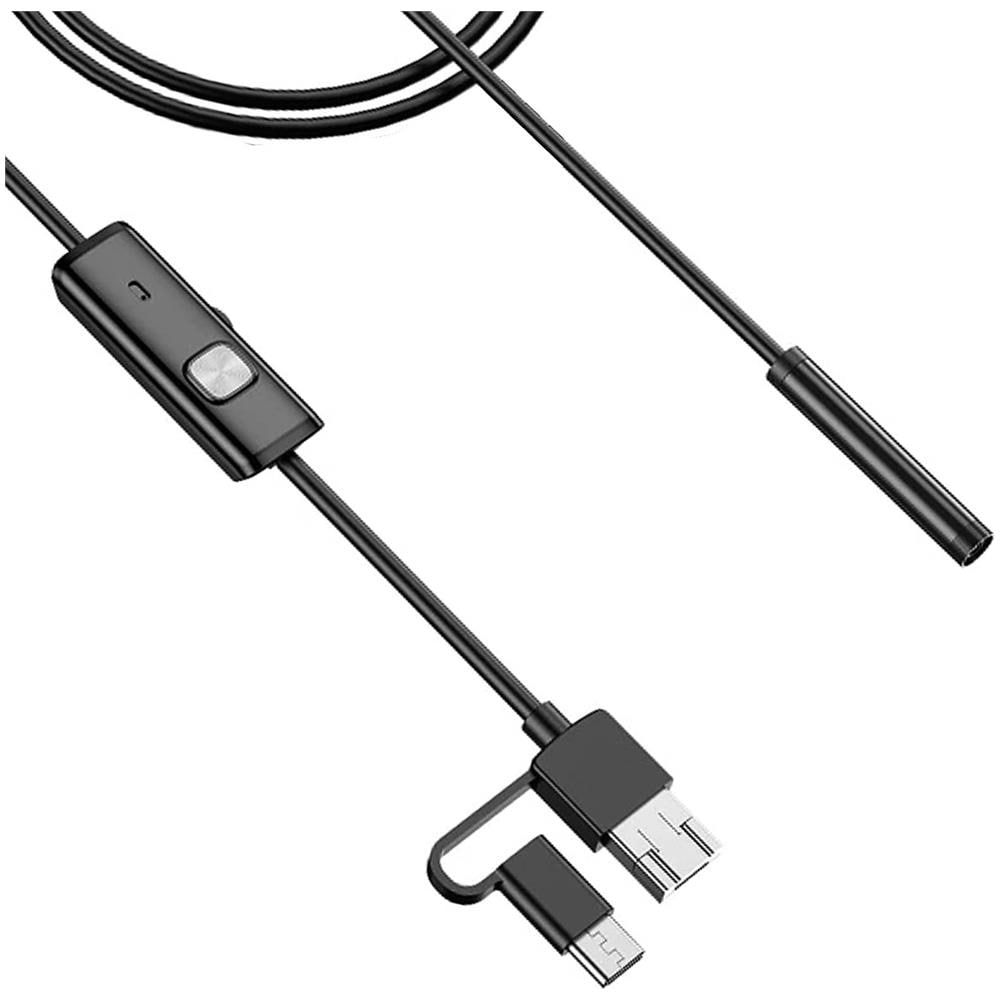 Endoscopio Impermeabile Ip67 Multi-porta Usb Usb-c Micro-usb Lunghezza 2 Metri - Foto 5