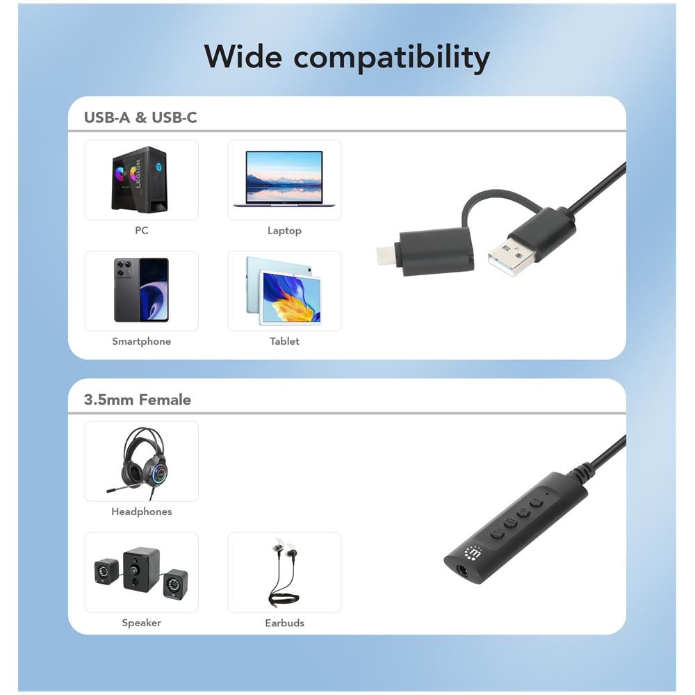 Cavo Adattatore 2-in-1 Da Usb-c E Usb-a A Audio Stereo Aux Da 3,5 Mm - Foto 3