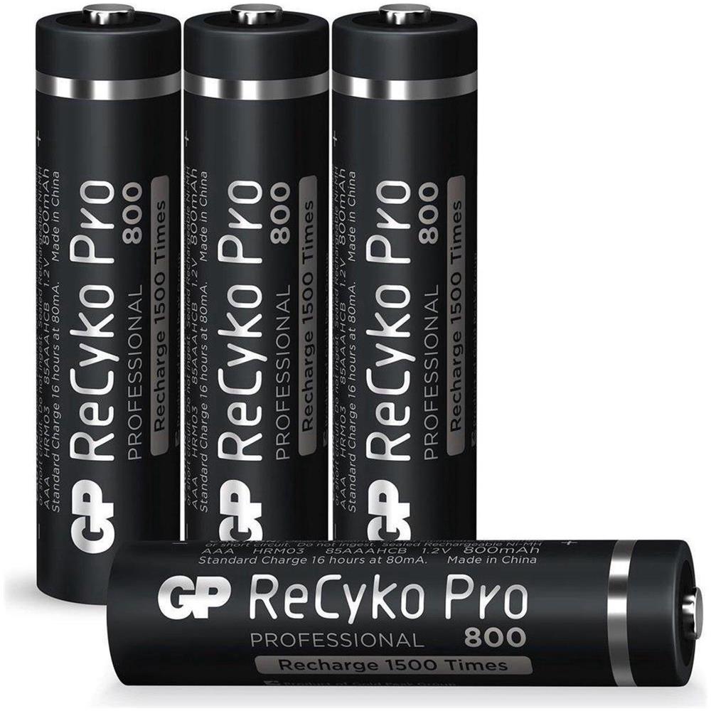 4x Batterie Ricaricabili Aaa / R03 Recyko Pro Ni-mh 800mah - Foto 2