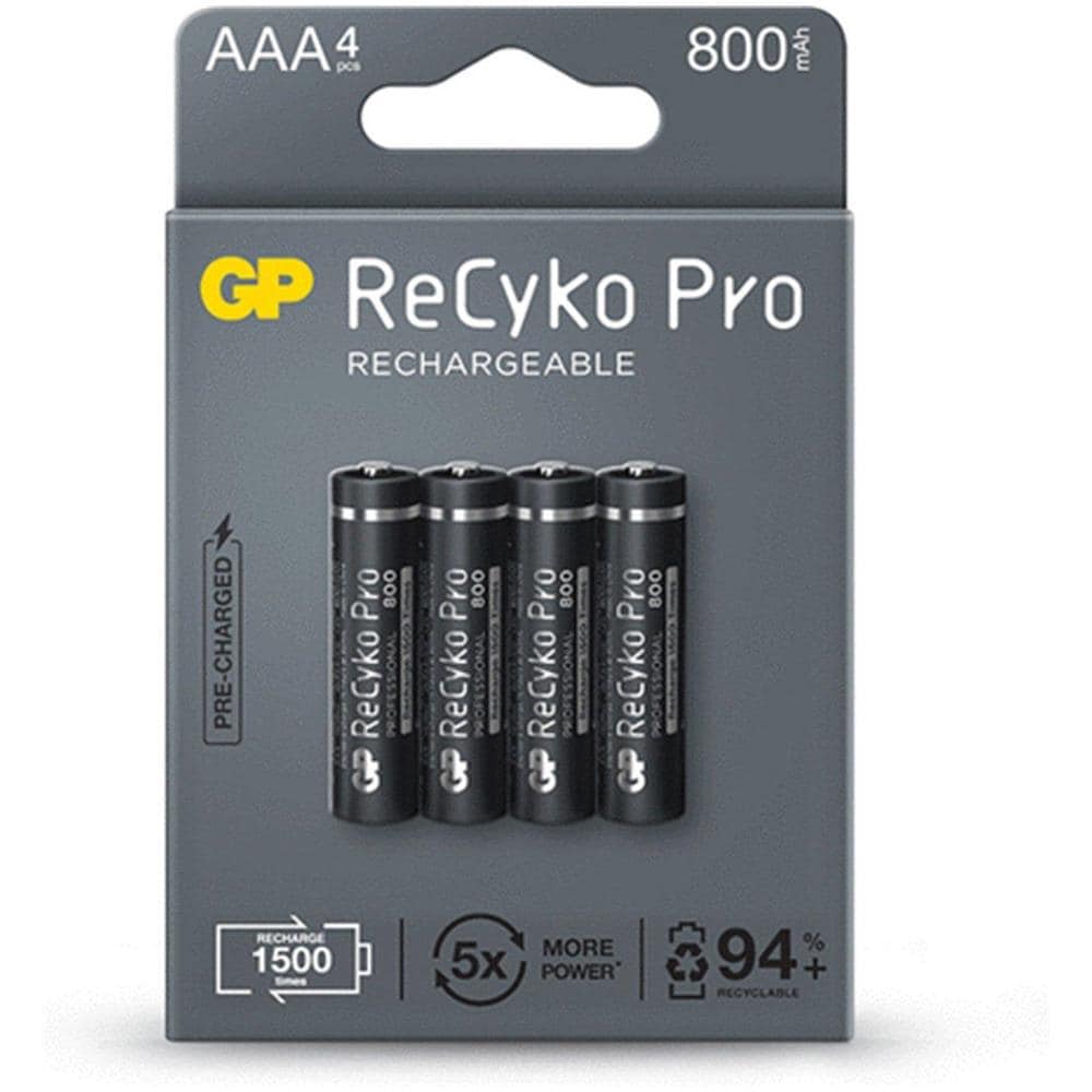 4x Batterie Ricaricabili Aaa / R03 Recyko Pro Ni-mh 800mah - Foto 1