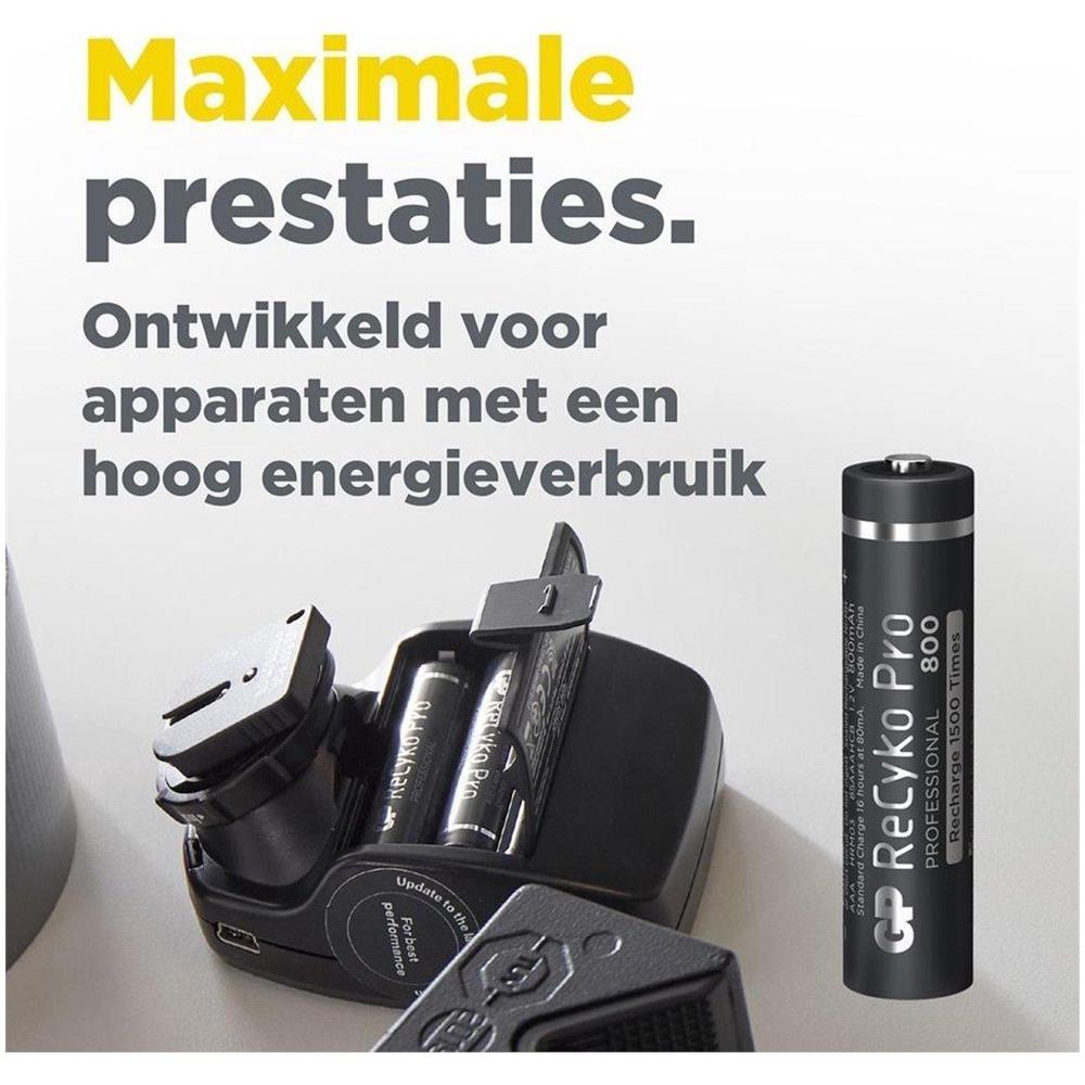 4x Batterie Ricaricabili Aaa / R03 Recyko Pro Ni-mh 800mah - Foto 4