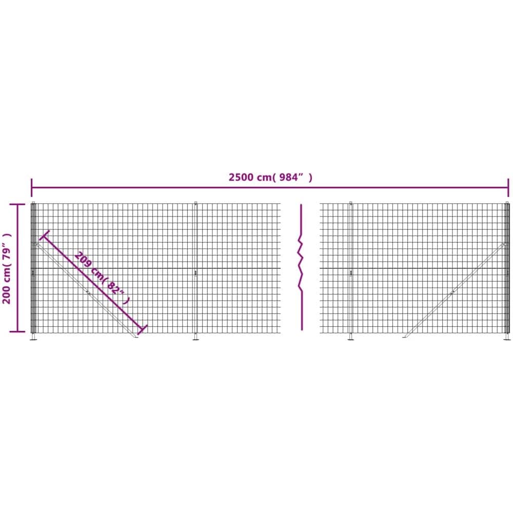 Recinzione Metallica Con Flangia Antracite 2x25 M - Foto 2