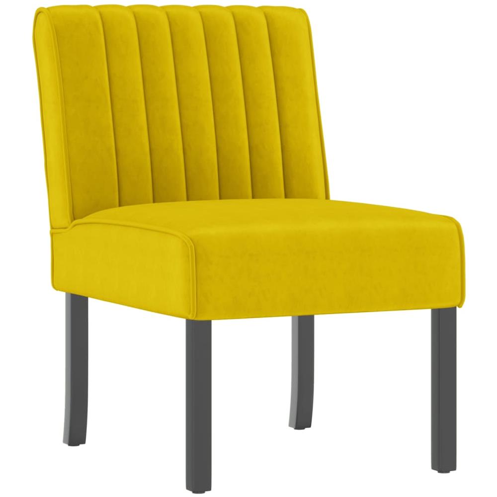 Sedia Pantofola Gialla In Velluto - Foto 2