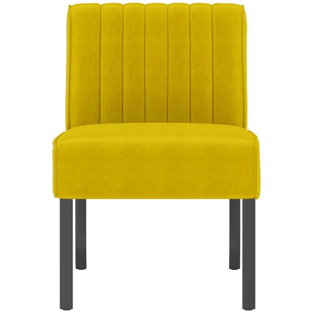 Sedia Pantofola Gialla In Velluto - Foto 3