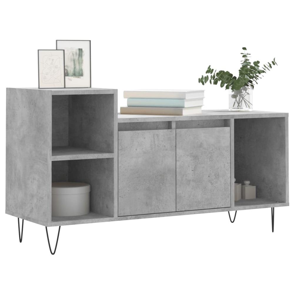 Mobile Per Tv Grigio Cemento 100x35x55 Cm Legno Multistrato - Foto 3