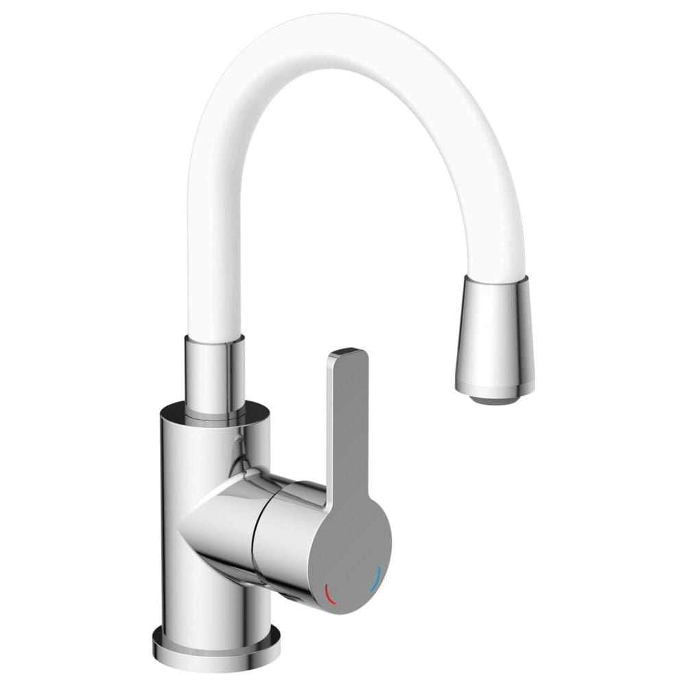 Miscelatore per Lavabo FLEXO Bianco Cromato - Foto 2