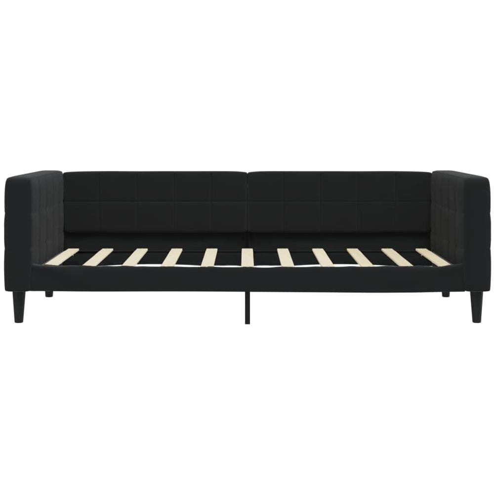 Letto Da Giorno Nero 90x190 Cm In Velluto - Foto 2