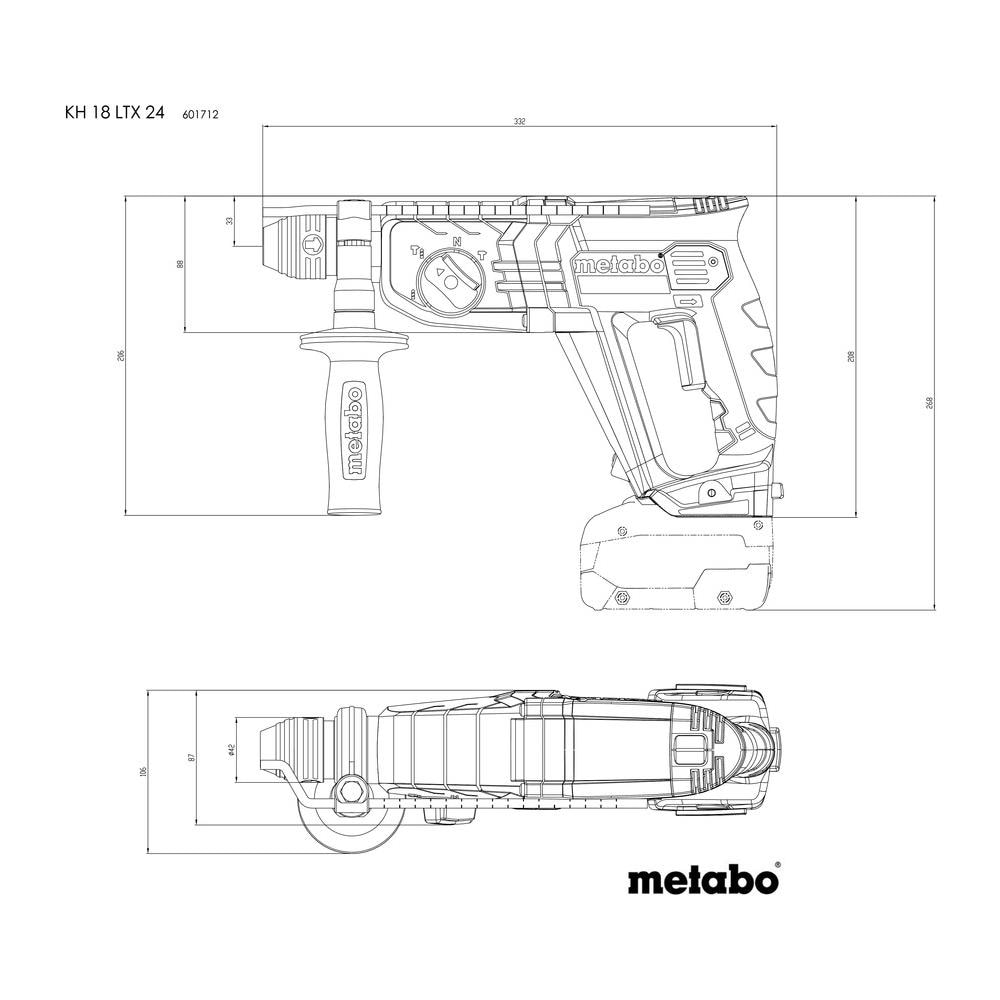 KH 18 LTX 24 1400 Giri /min SDS-plus - Foto 3