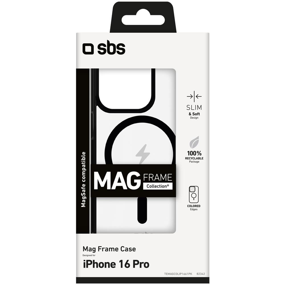 Mag frame custodia per cellulare 16 cm (6.3") Cover Nero, Trasparente - Foto 2
