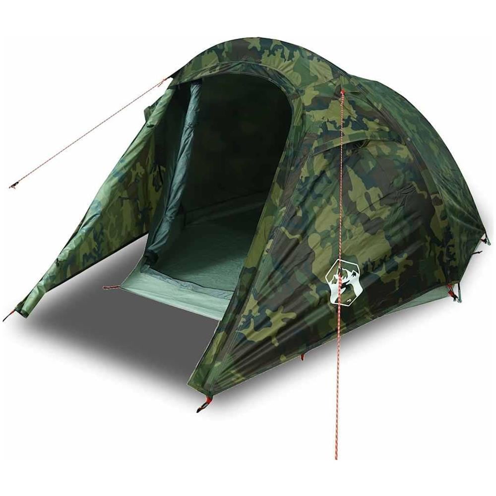 Tenda da Campeggio a Tunnel per 2 Persone Mimetico Impermeabile - Foto 1