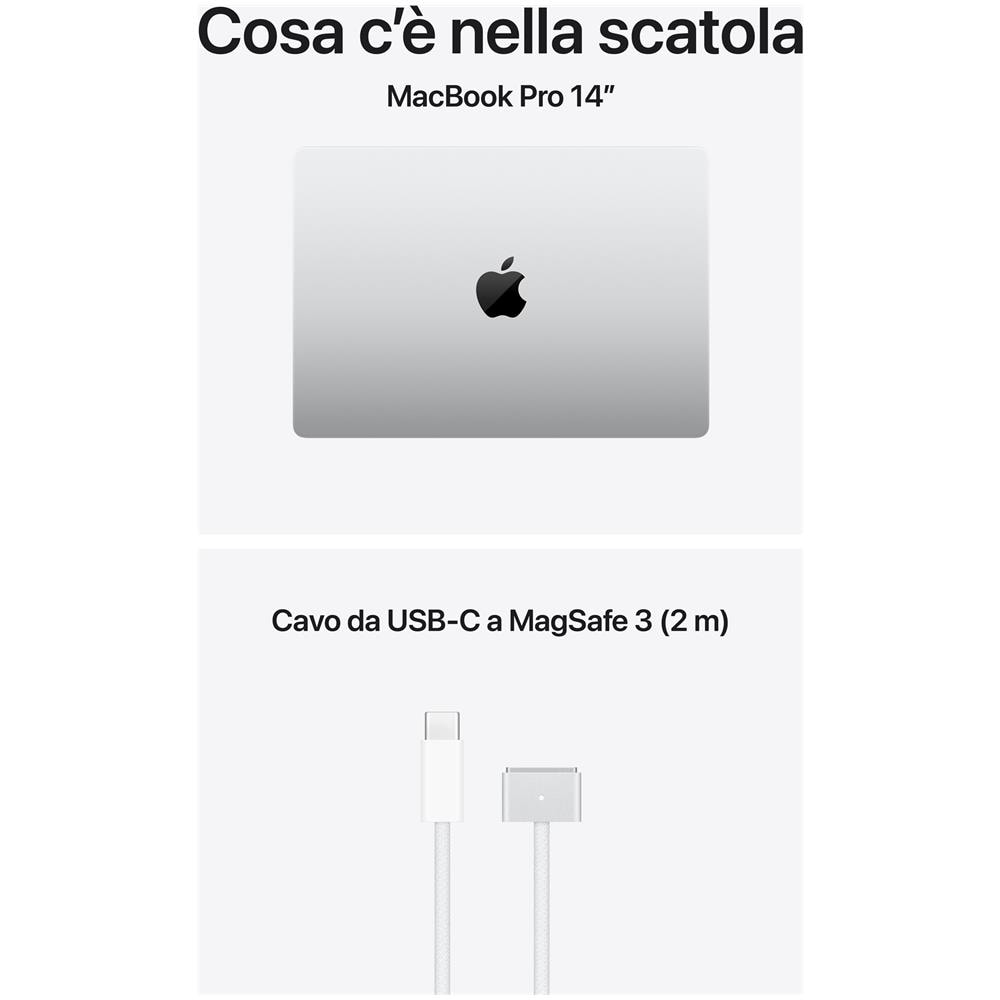MacBook Pro 14" M5 Pro chip 15-core CPU 16-core GPU, 24GB, 1TB SSD - Argento - Foto 9