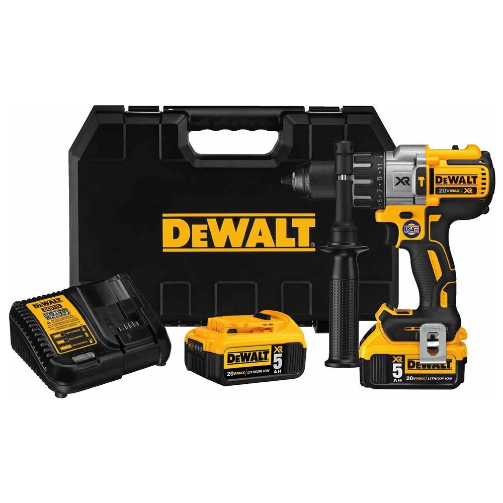 Trapano Avvitatore Compato DCD996P2-QW con Percussione 3 Velocità Potenza 820 W Colore Nero / Giallo - Foto 2