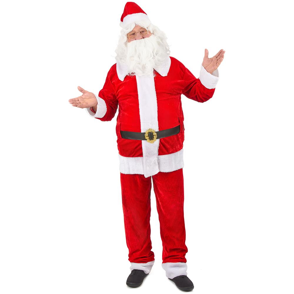 Costume Da Babbo Natale Deluxe Per Uomo Xl - Foto 1