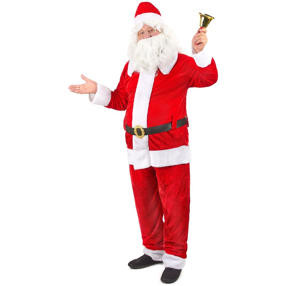 Costume Da Babbo Natale Deluxe Per Uomo Xl - Foto 2