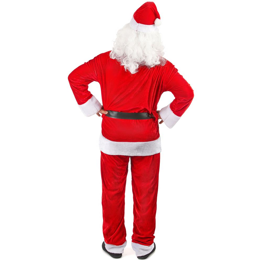 Costume Da Babbo Natale Deluxe Per Uomo Xl - Foto 3
