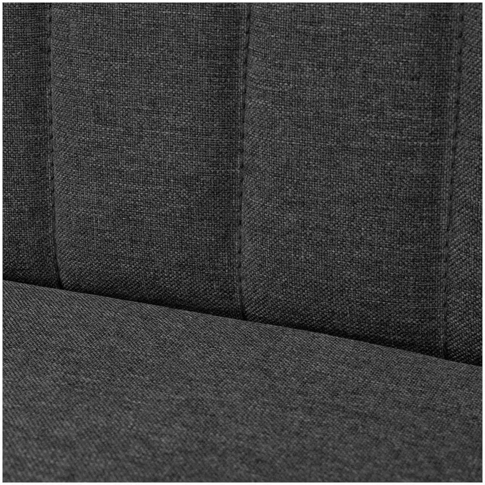 Divano in Stoffa 117x55,5x77 cm Grigio Scuro - Foto 2