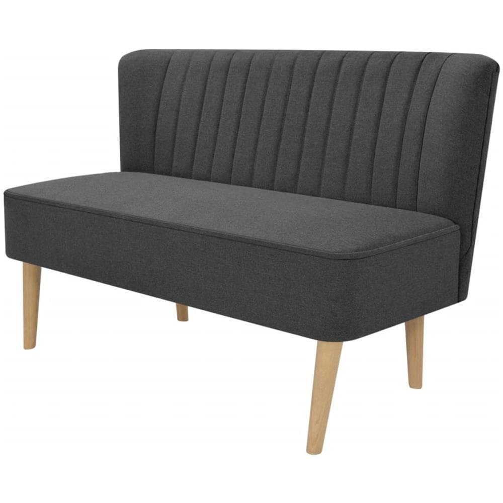 Divano in Stoffa 117x55,5x77 cm Grigio Scuro - Foto 1