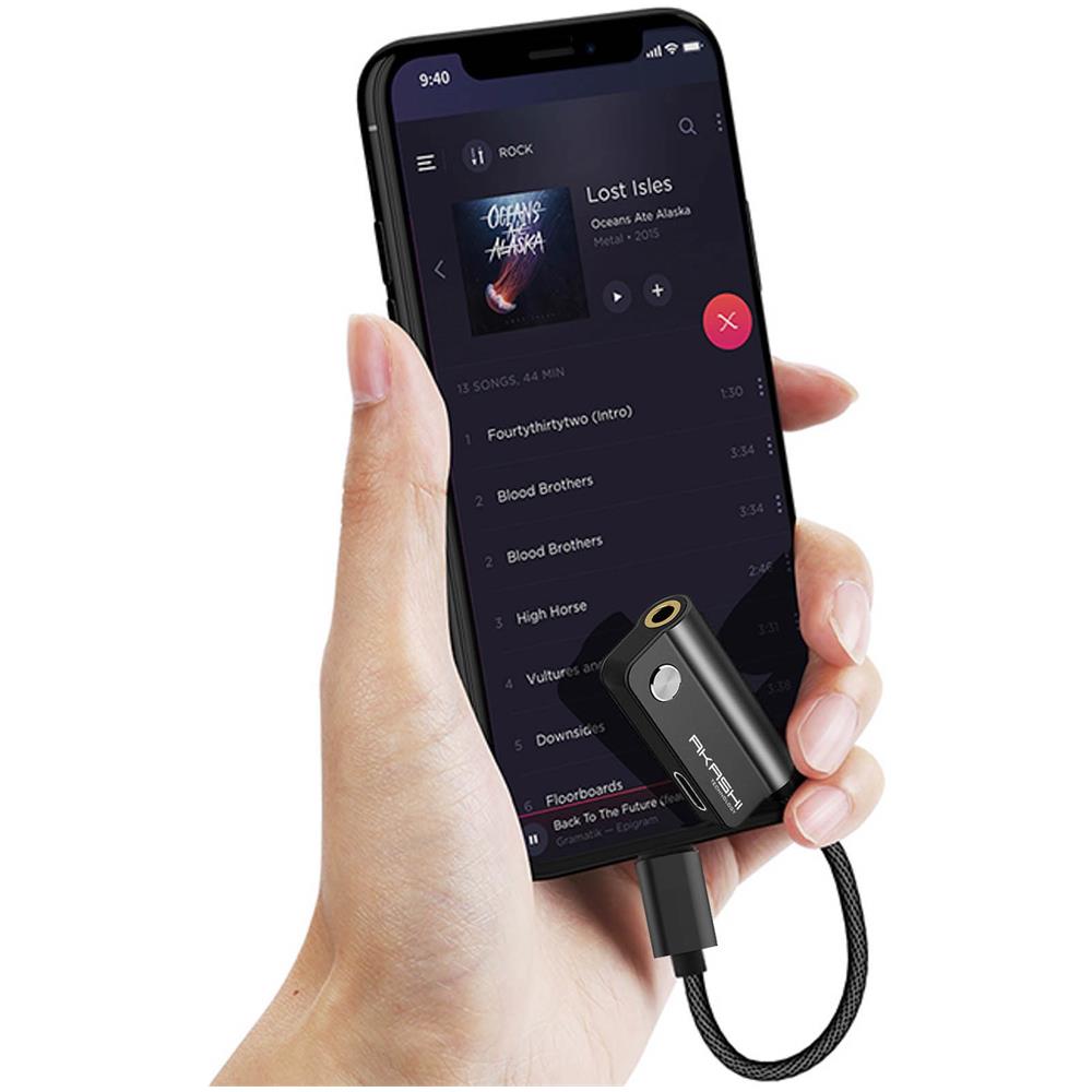 Adattatore Audio E Carica Porta Lightning Jack 3.5mm Nero - Foto 2