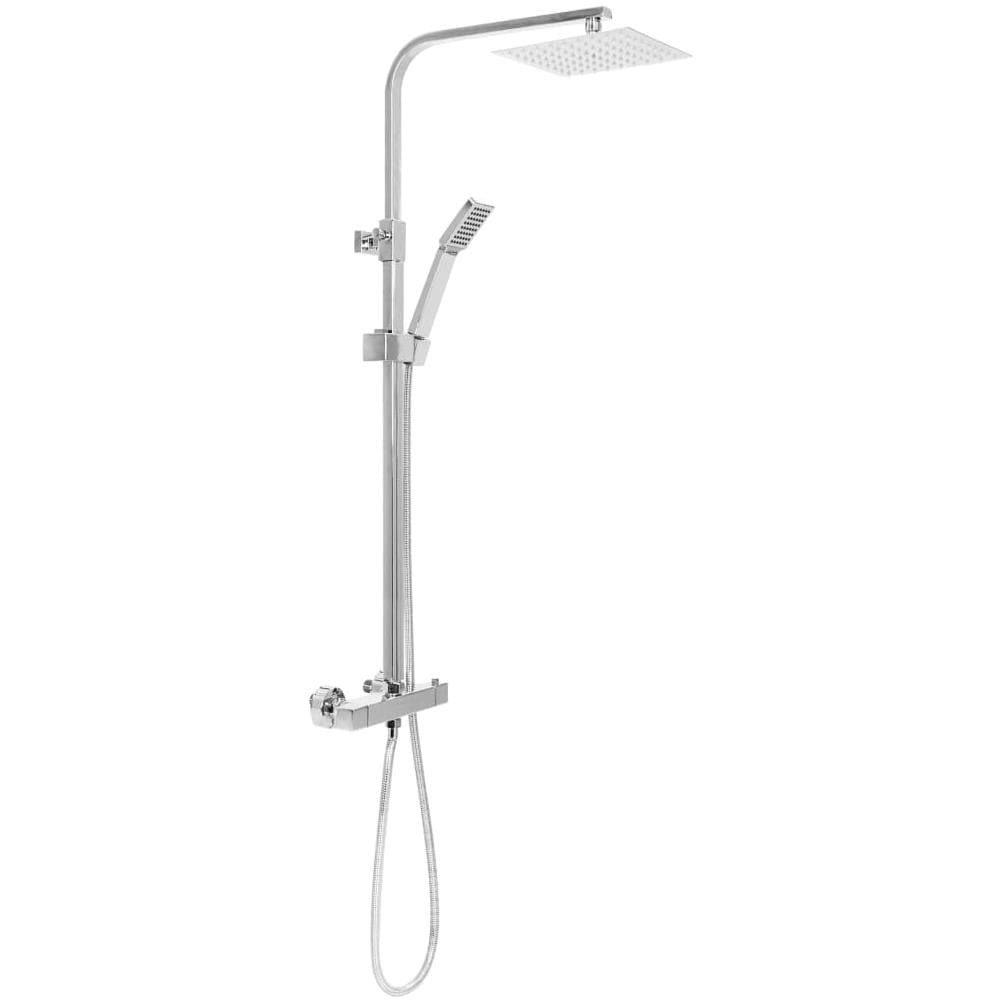 Set Per Doccia A Doppio Soffione Con Termostato Acciaio Inox - Foto 2