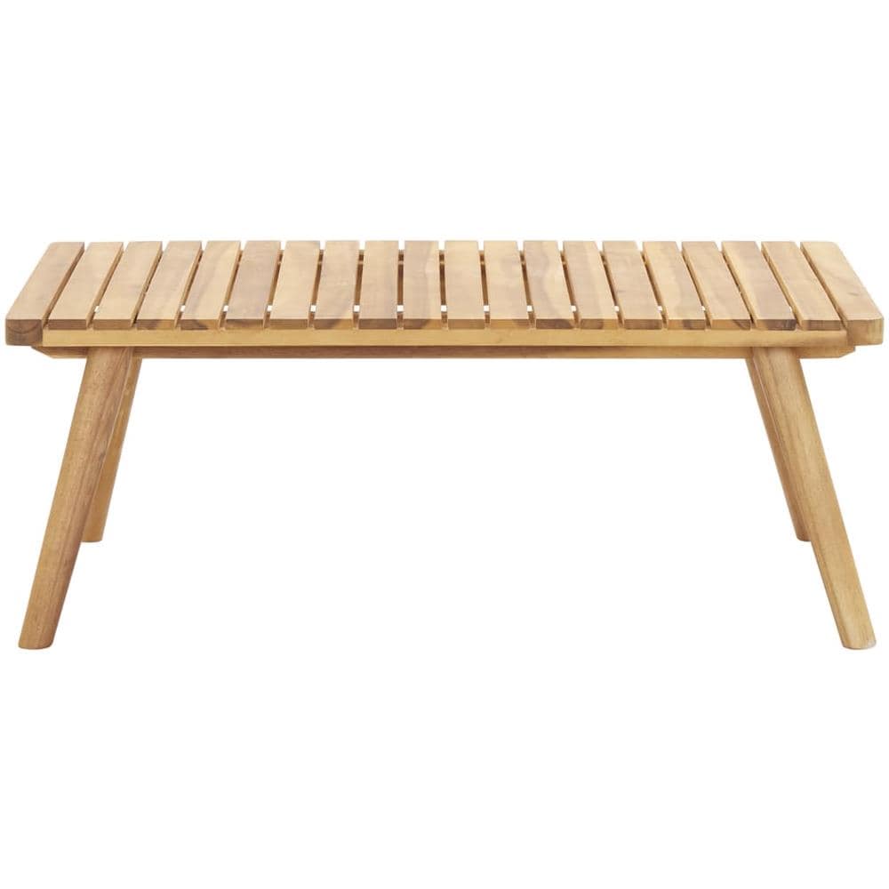 Tavolino da Caffè per Giardino 90x55x35 cm Massello di Acacia - Foto 2