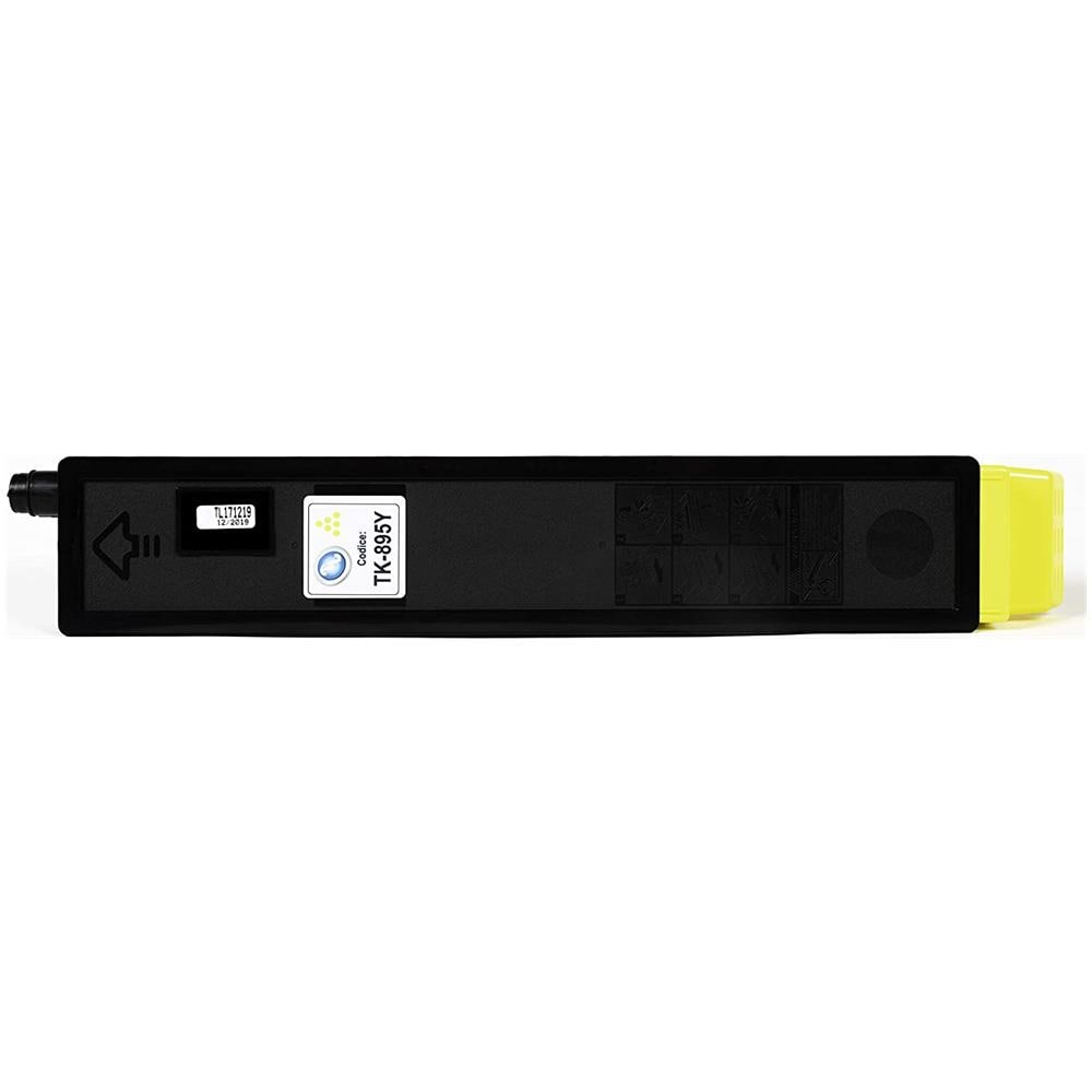 TONER COMPATIBILE - Kyocera Tk-895y Giallo 1t02k0anl0 Per Fs-c8025mfp, c8020mfp, Fs-c8520mfp, fs-c8525mfp Fornito Di Intelligent Chip Capacità 6000 Copie Made In Italy - Foto 5