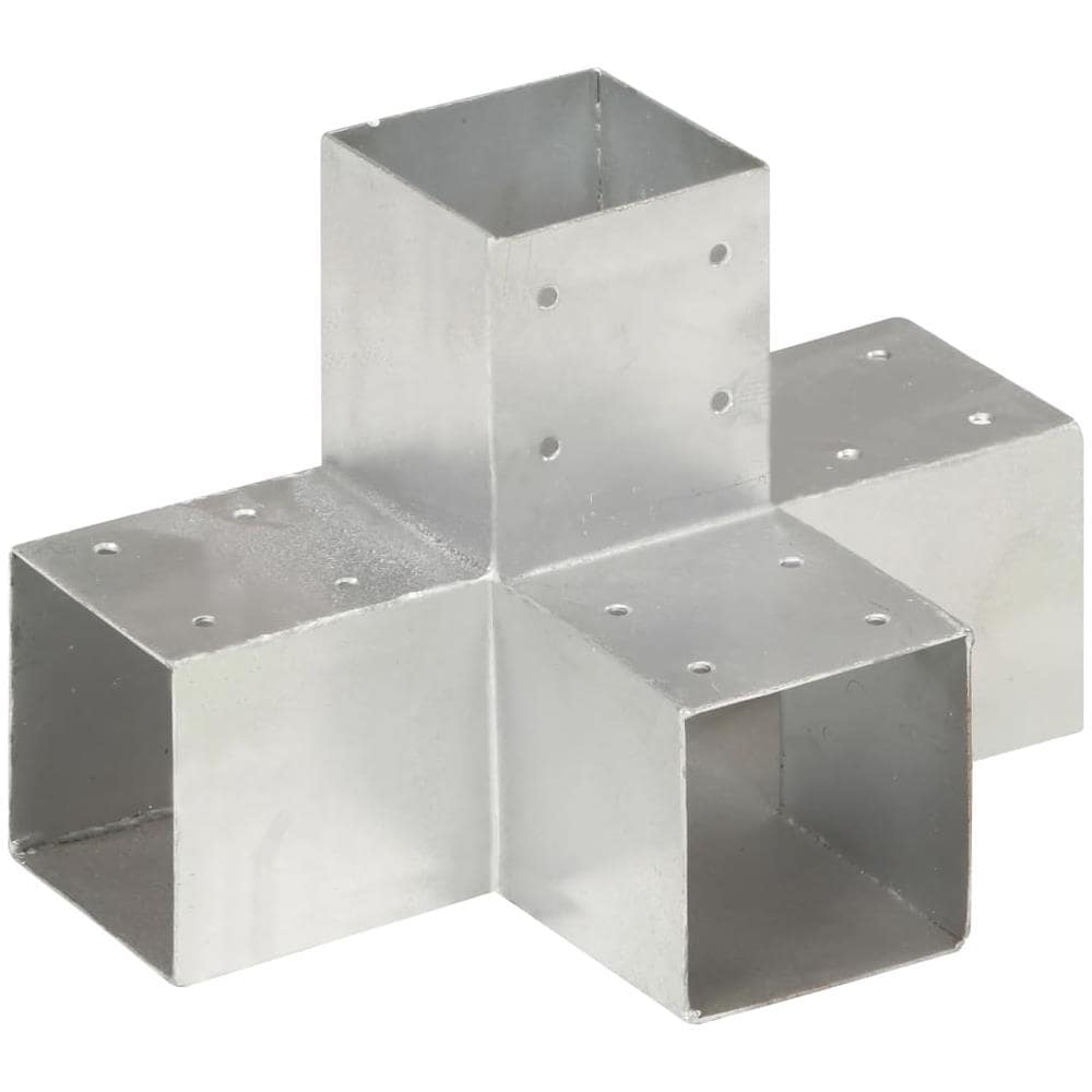 Connettore Per Pali A Forma Di X In Metallo Zincato 91x91 Mm - Foto 1