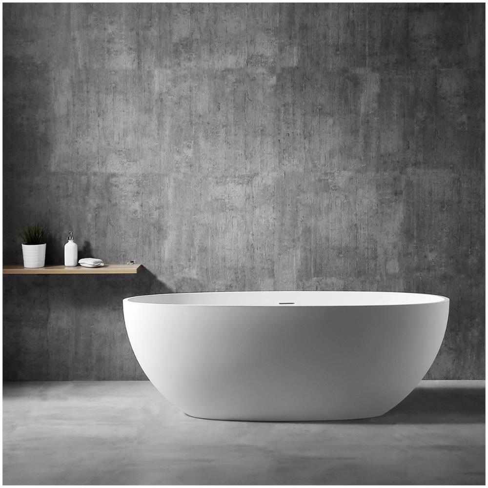 Vasca Da Bagno Free Standing Silja Artificial Stone Bianco Opaco Matt - Foto 2