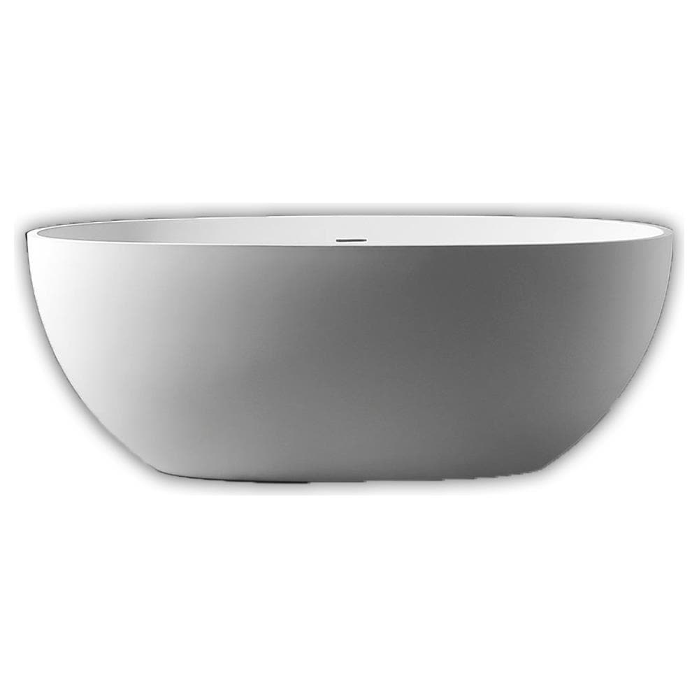 Vasca Da Bagno Free Standing Silja Artificial Stone Bianco Opaco Matt - Foto 1