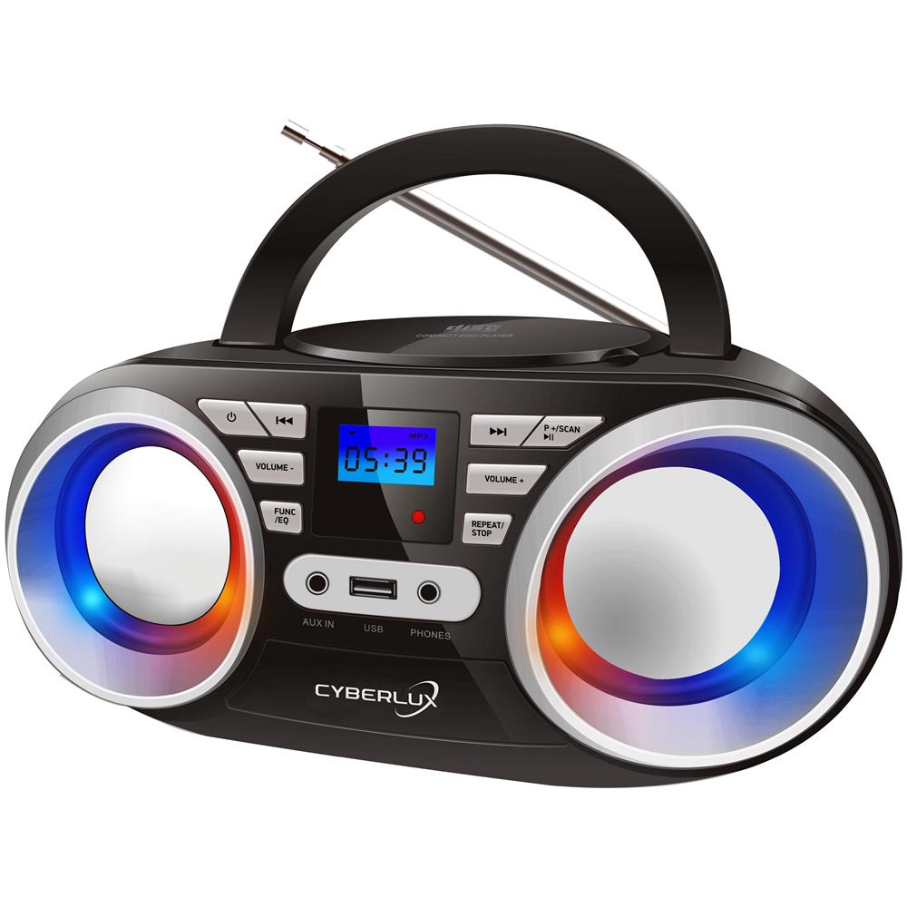 Cl-800 Lettore Cd Con Luci Da Discoteca A Led Argento Nero - Foto 1