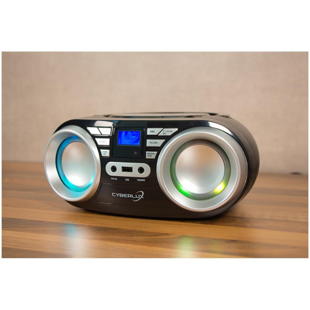 Cl-800 Lettore Cd Con Luci Da Discoteca A Led Argento Nero - Foto 2