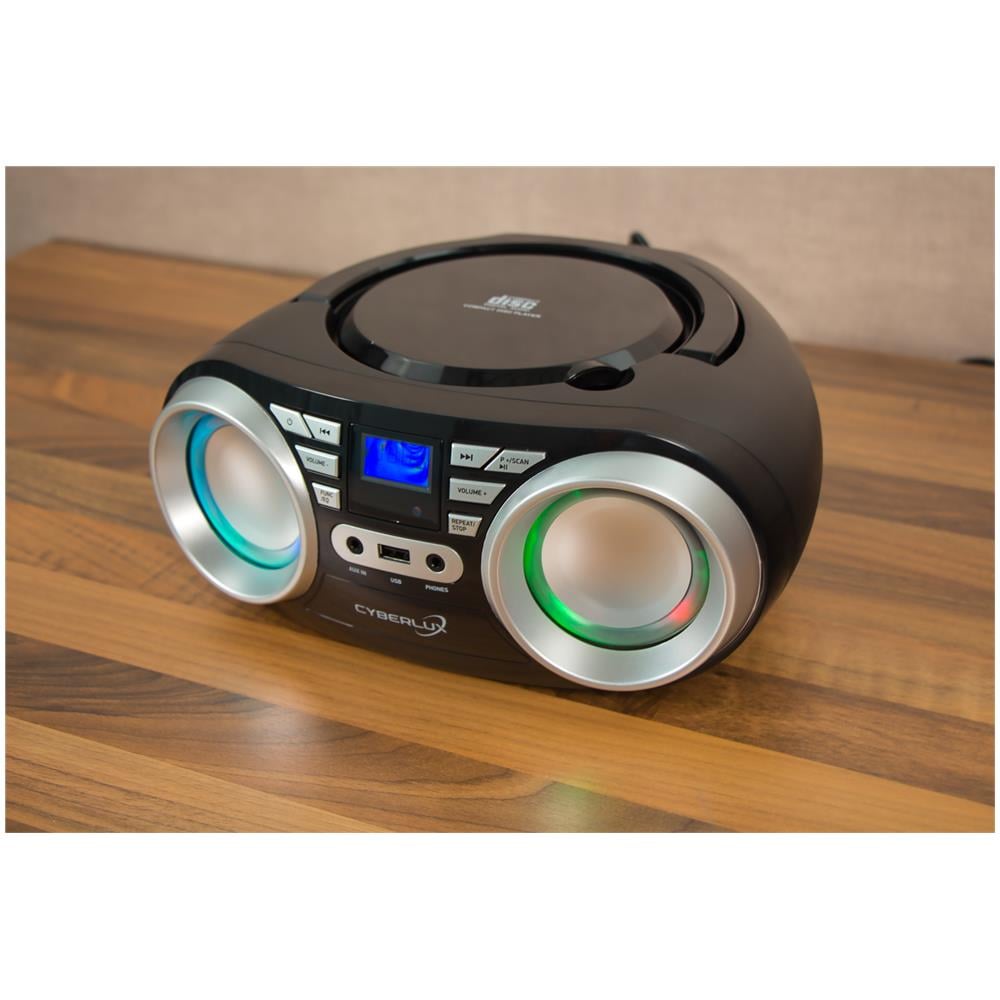 Cl-800 Lettore Cd Con Luci Da Discoteca A Led Argento Nero - Foto 3