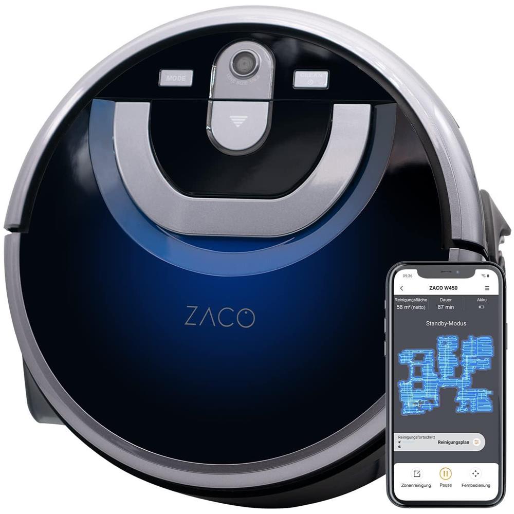Robot Aspirapolvere e MOP Wi- Fi W450 Colore Blu - Foto 2