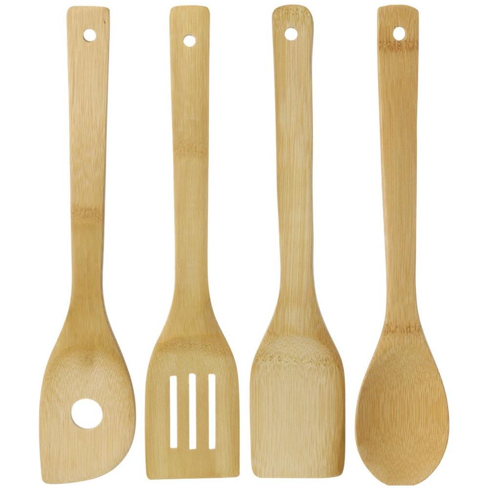 Set Di Utensili Da Cucina, 5 Pezzi, Bambù - Foto 2