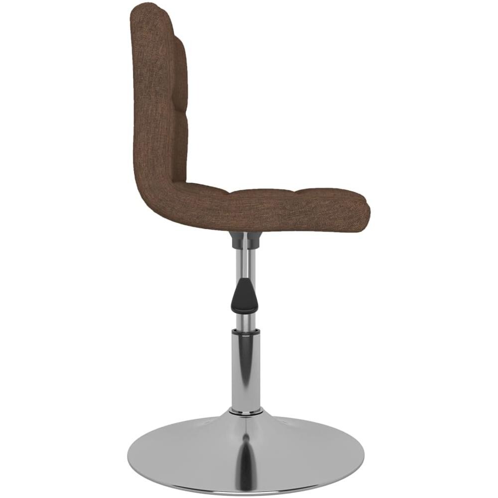 Sedie Da Pranzo Girevoli 4 Pz Marroni In Tessuto - Foto 3