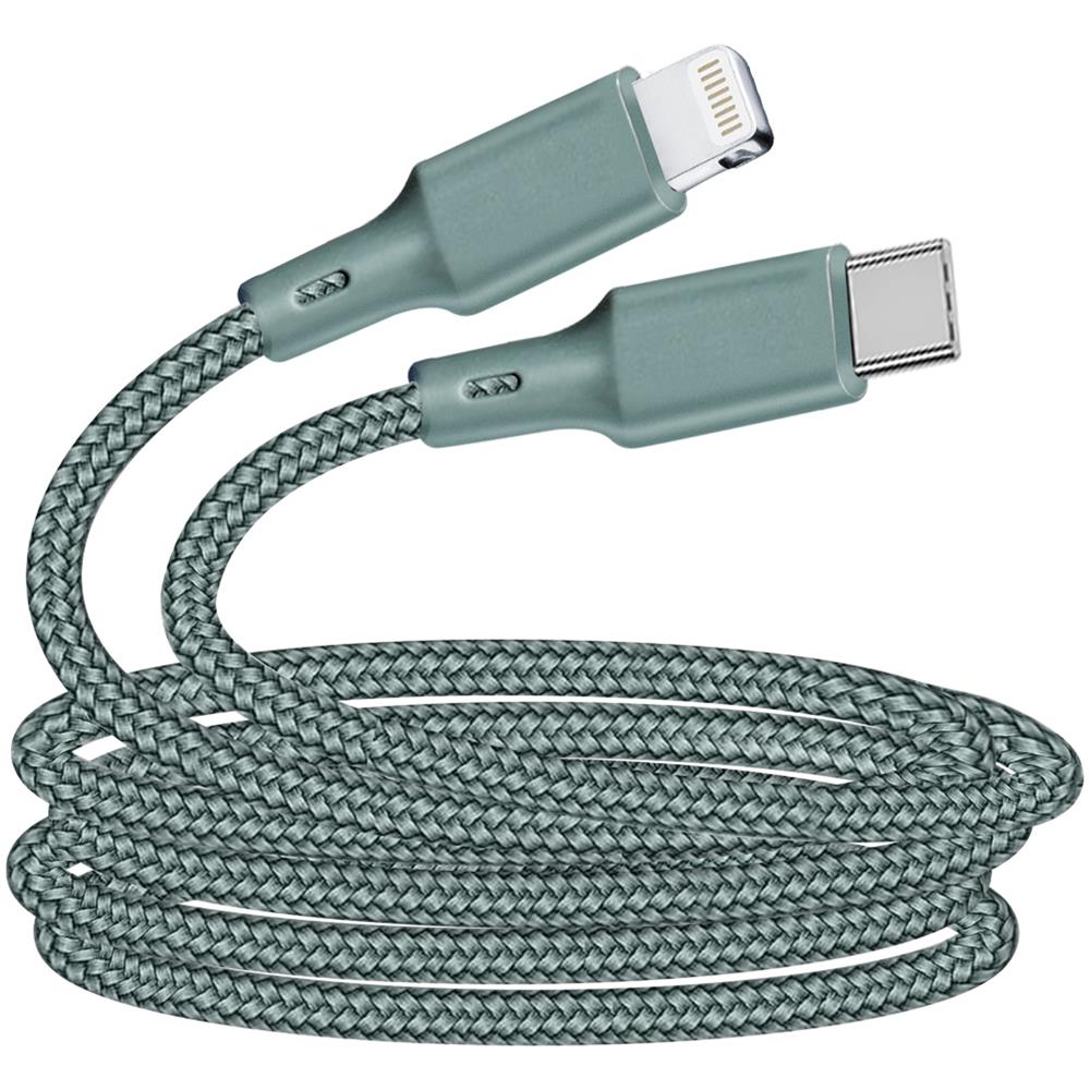 Cavo Riciclabile Da Usb-c A Lightning 2m Potenza 3a - Verde - Foto 1